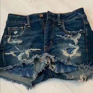 American eagle jean shorts